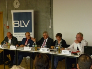 v.l. G.Baumer, H. Huber, M.Krüger (KM) M.L. Jakob, Prof.Dr. G. Pätzold