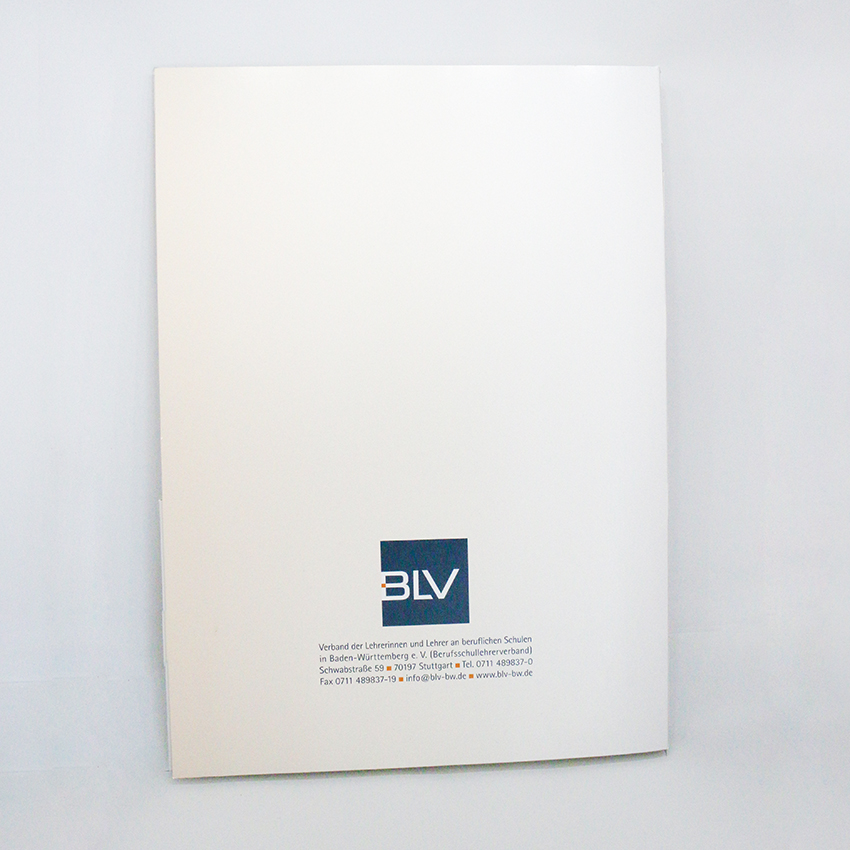 BLV BW Eintrittsmappe ohne Inhalt Rückseite