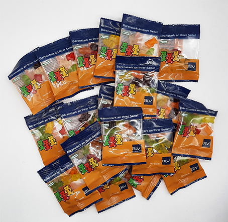 BLV BW Werbemittel S330 Vegane Fruchtgummis Prämium Bärchen 50 Stück