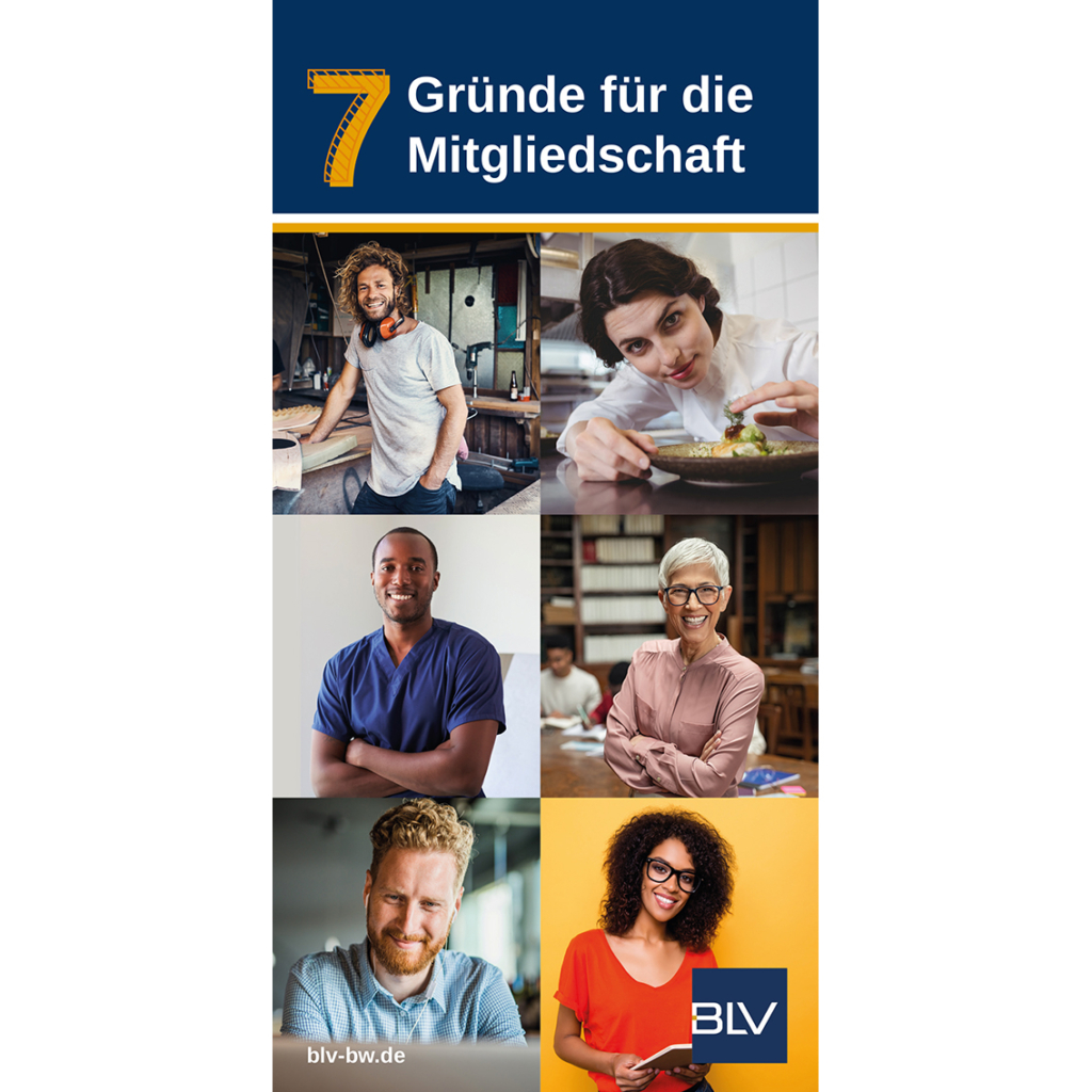BLV BW Flyer 7 Gründe für die BLV Mitgliedschaft Cover U1