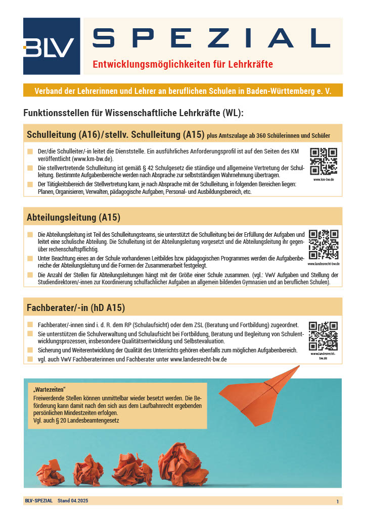 Z019 BLV Spezial Enwticklungsmöglichkeiten