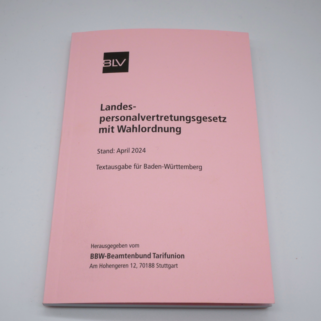 Landespersonalvertretungsgesetz mit Wahlordnung, Stand: April 2024 (1 Ex.)