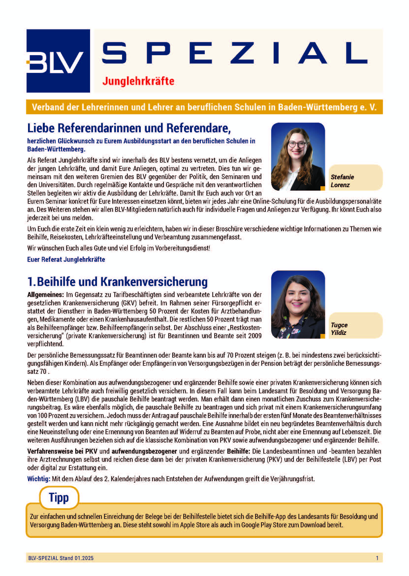 BLV-Spezial: Junglehrkräfte (1 Ex.)