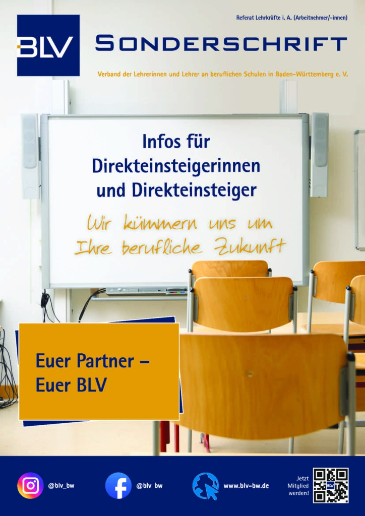 BLV-Sonderschrift "Infos für DirekteinsteigerInnen und Direkteinsteiger" (1 Ex.)